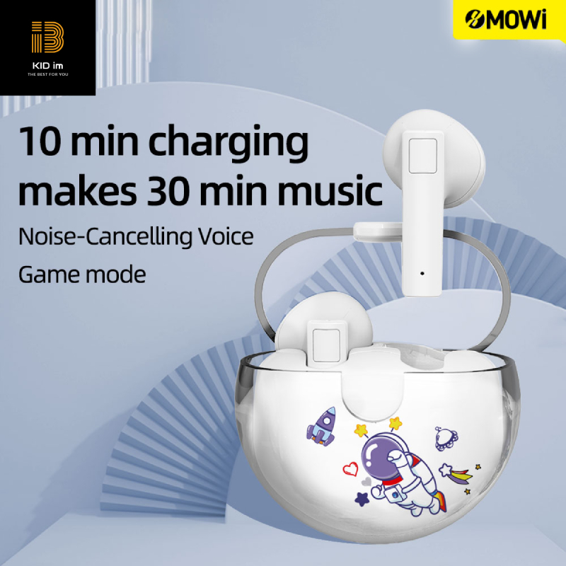 Hình ảnh Tai nghe True Wireless XMOWI T2 Bluetooth5.0, điều khiển cảm ứng, chế độ gaming, hỗ trợ nghe đơn hoặc đôi 2 bên tai với micro HD chống ồn dành cho IOS và Android- Hàng Chính Hãng