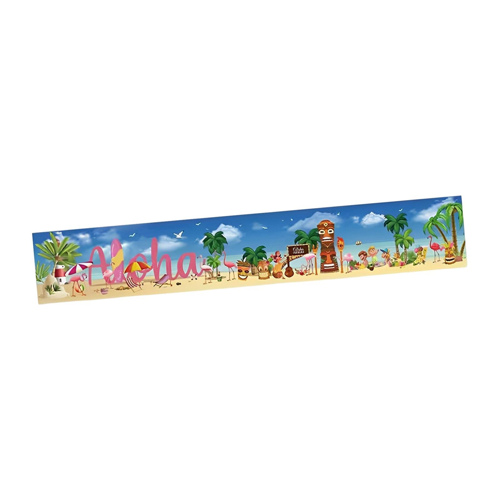 Luau Party Decoration, Beach Aloha Backdrop Banner, Hawaiian Theme Birthday Party Supplies, Summer Flamingo Baby Shower Decoration