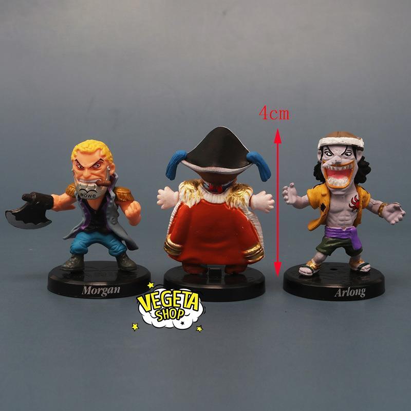 Mô hình One Piece - Luffy Rucci Kuro Shanks Buggy Enel Crocodile Wapol Moriah Along Morgan Krieg Anime - Cao 4~5cm
