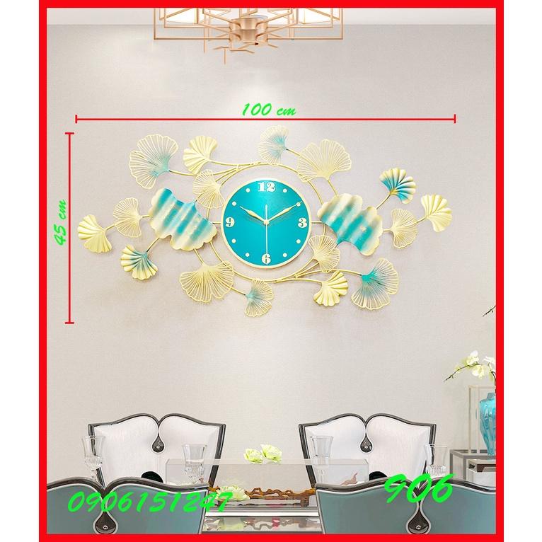 Đồng hồ treo tường trang trí decor 906 kích thước 100 x 45 cm