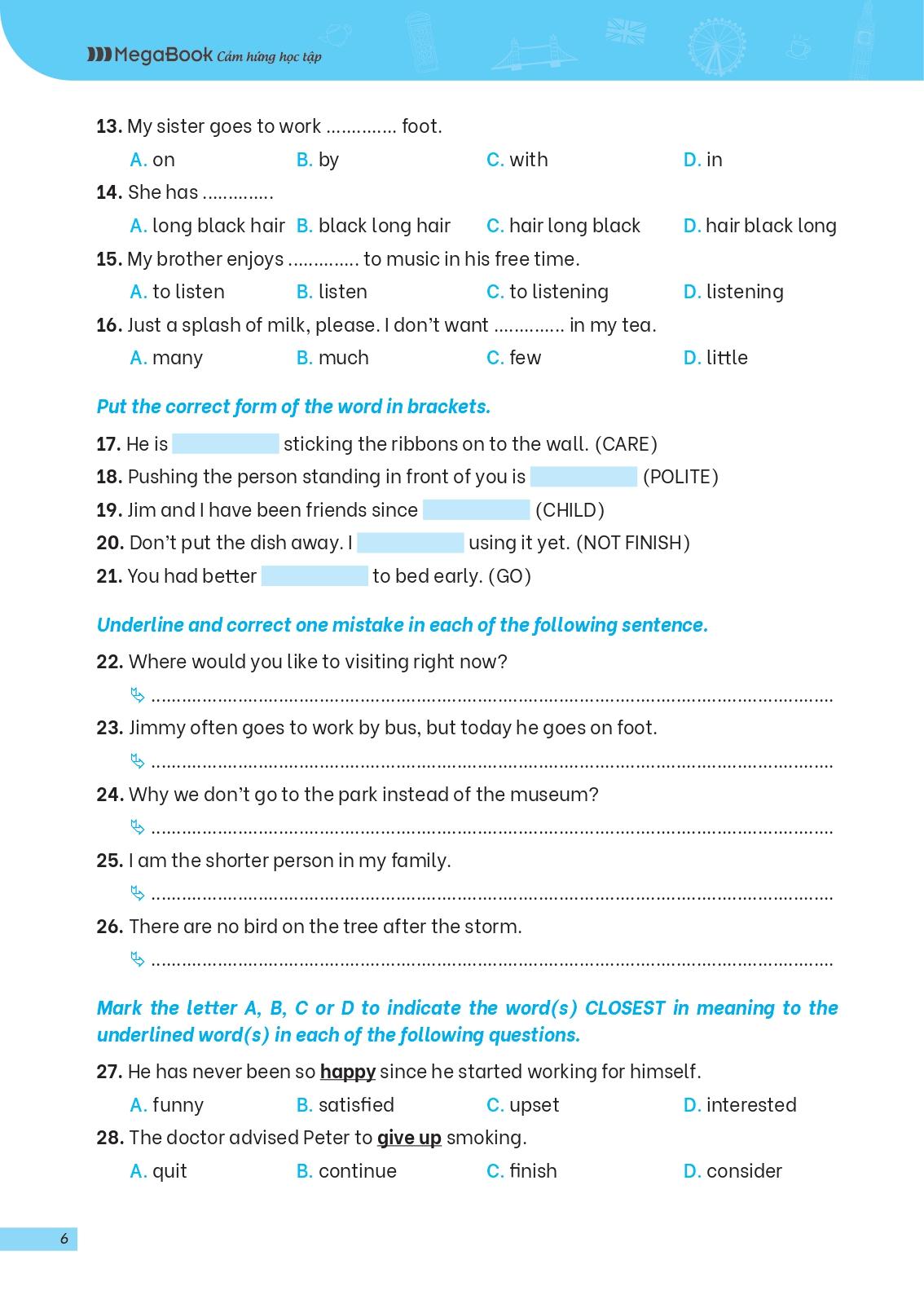 Giải Thích Và Ôn Luyện Chuyên Đề Tiếng Anh Thi Vào Lớp 6 Trường THCS Chất Lượng Cao