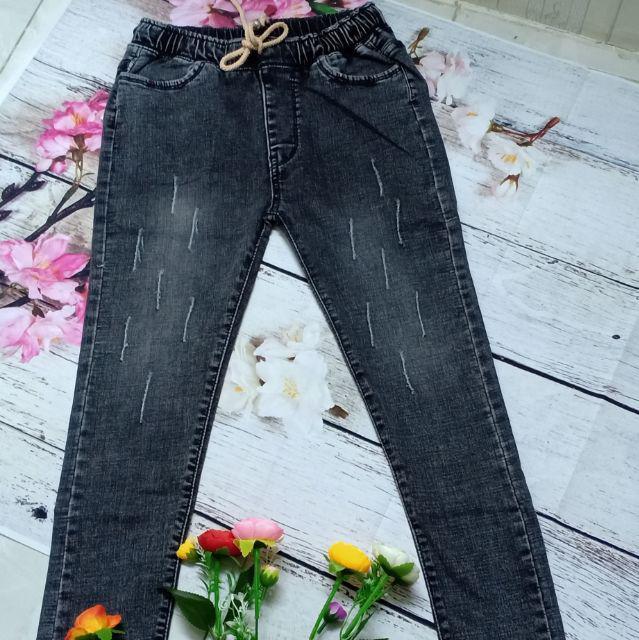 quần jeans lưng thun co giãn tạo dáng ôm body