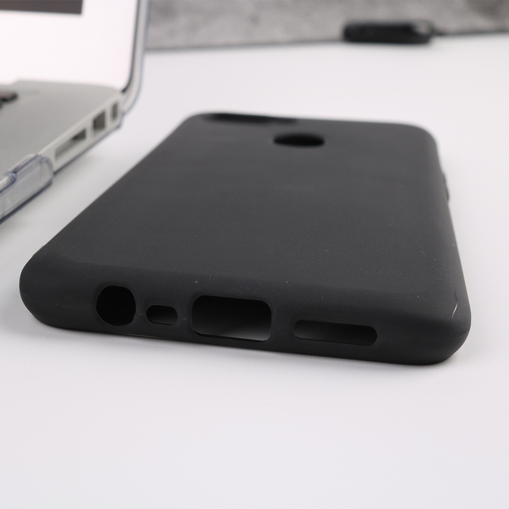 Ốp lưng cho OPPO A12 chất liệu silicon dẻo màu đen chống sốc
