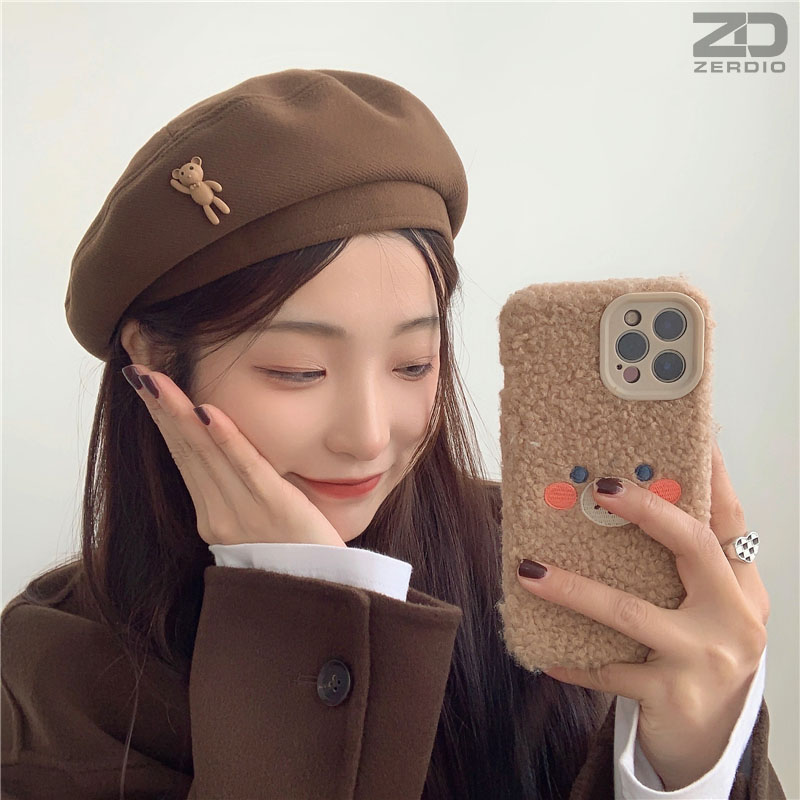 Mũ Nồi Beret Nữ, Nón Bê Rê Phong Cách Hàn Quốc MNN018