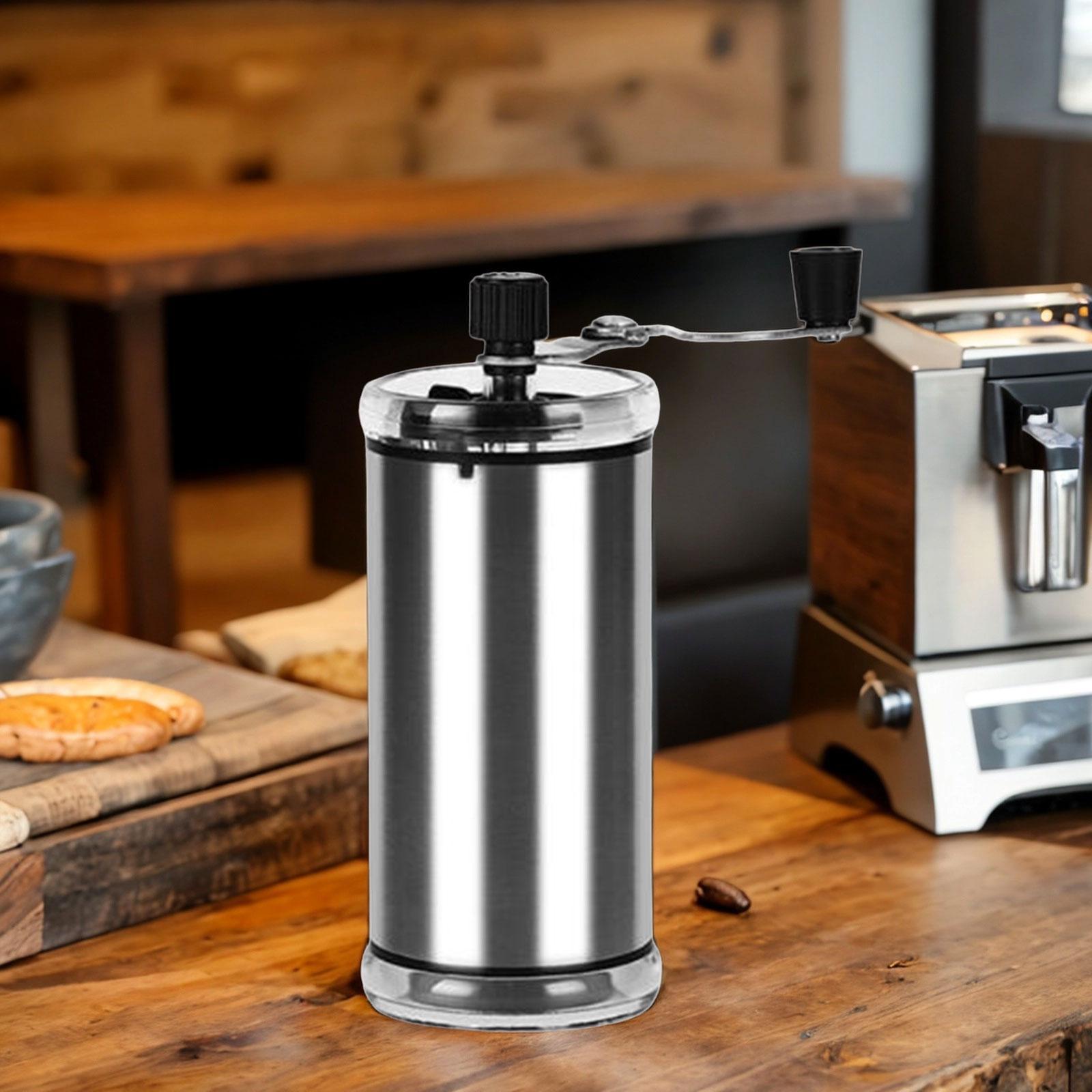 Manual Coffee Grinder Handheld Hand Crank Coffee Mill for Bar Office Outdoor