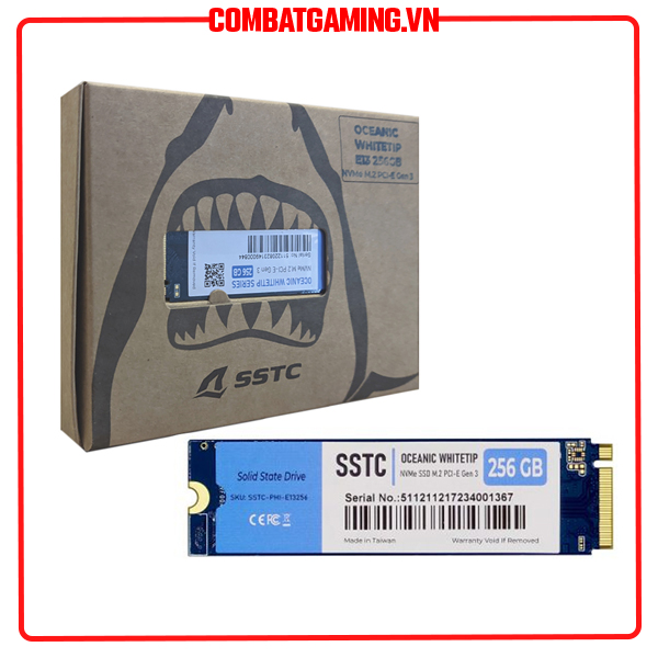 Ổ Cứng SSD SSTC Oceanic Whiteip M.2 NVMe Gen3 256GB (Read/Write upto 2400/1200 MB/s) - Hàng Chính Hãng