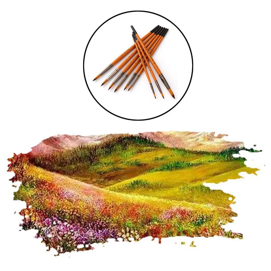 24pcs Artist Paint Brushes Set Art Painting Supplies Watercolor Oil Painting