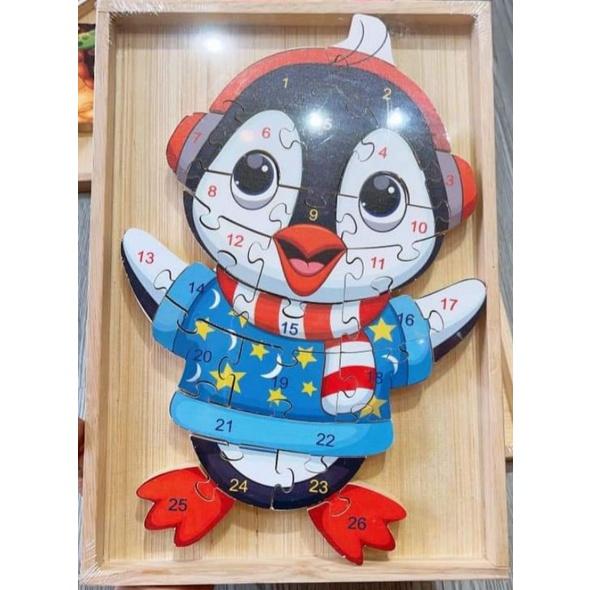 BỘ XẾP HÌNH CON CHIM CÁNH CỤT 26 CHI TIẾT- Đồ chơi gỗ an toàn, vui chơi giải trí, phát triển trí tuệ, thông minh cho trẻ