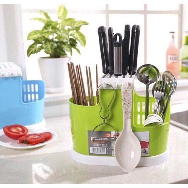 Kệ Ống Đựng Đũa Thìa Muỗng, Kệ Cắm Dao Nhà Bếp Nhựa Việt Nhật Mã 2775