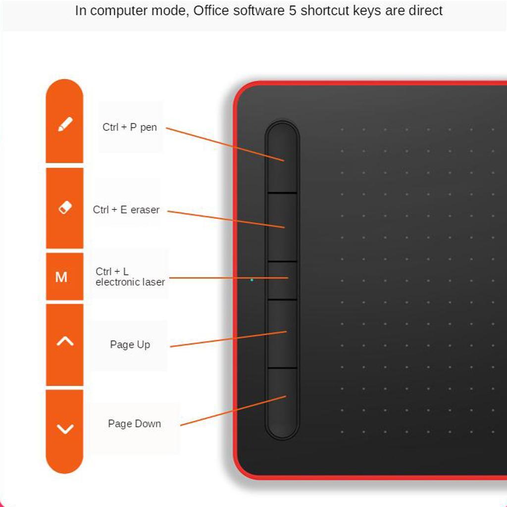 Graphics Drawing Tablet for Win Mac 8192 Pen Pressure Blue