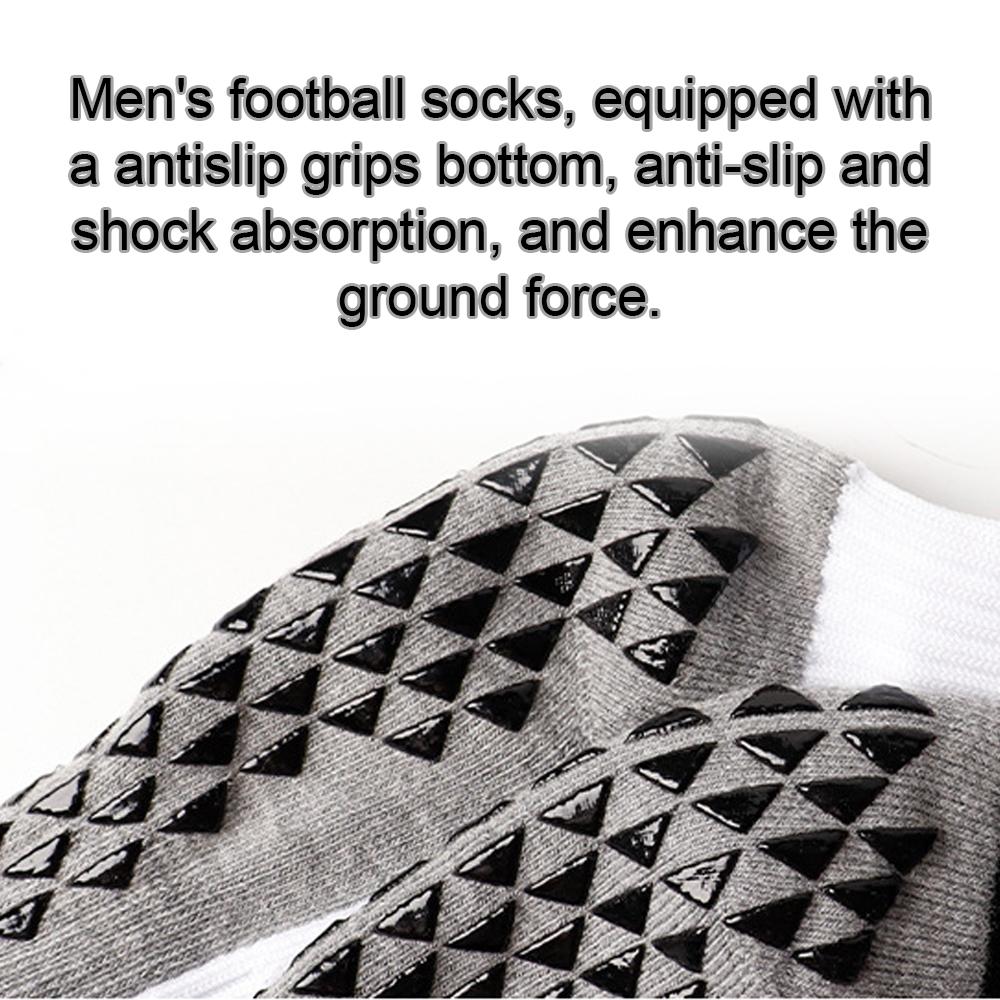 Soccer Socks for Men Women Anti-Slip Sports Socks Thicken Athletic Grips Socks for Football Basketball Running Sports