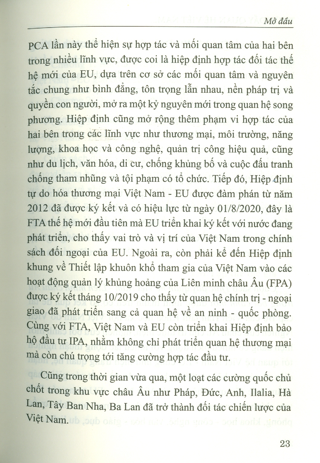 Thúc Đẩy Quan Hệ VIỆT NAM - LIÊN MINH CHÂU ÂU Trong Bối Cảnh Mới