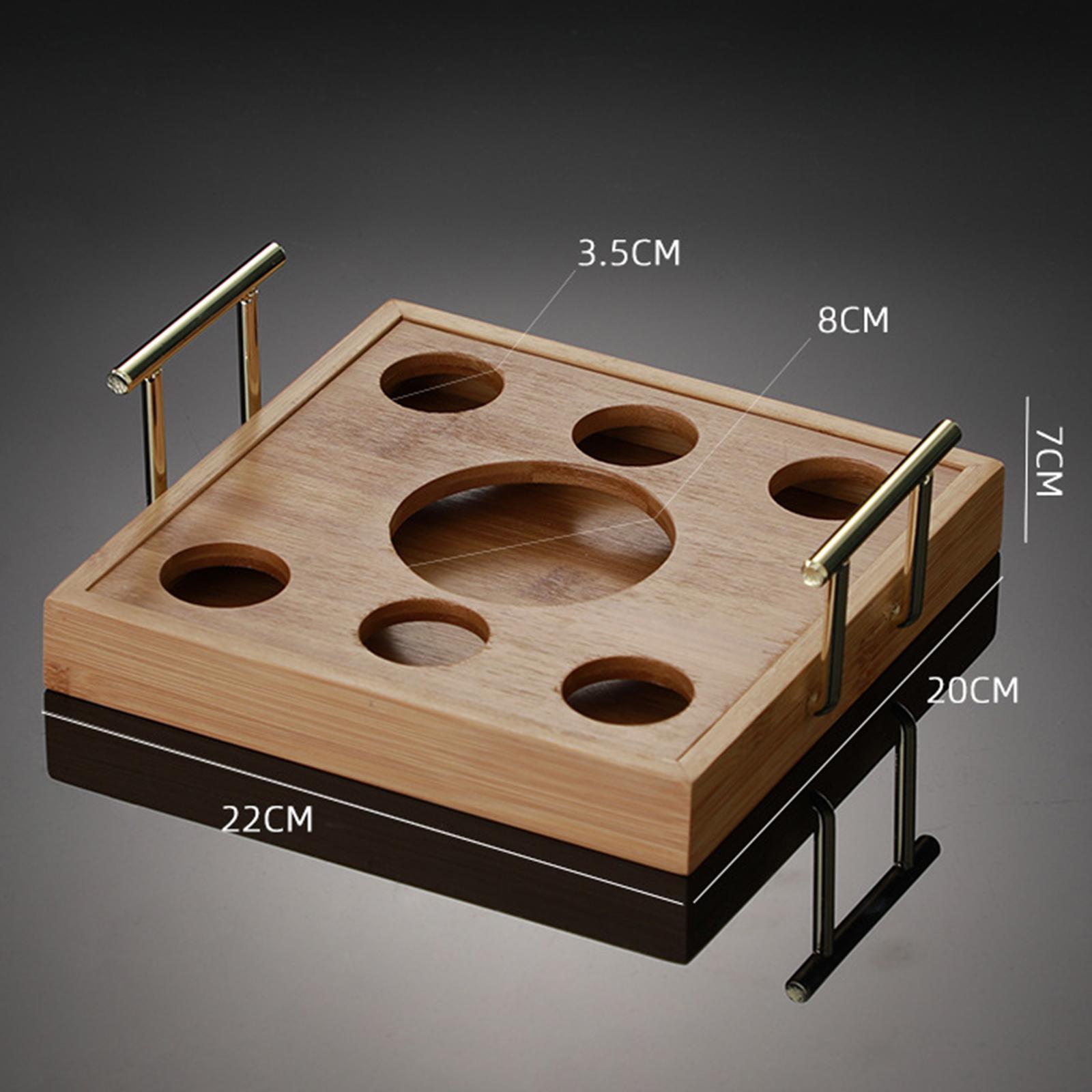 Glass Tray Holder Serving Tray Display Rack Base for Cabinet Party Kitchen