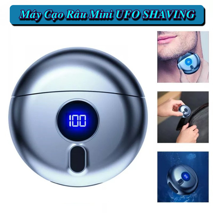 Máy Cạo Râu Mini UFO SHAVING Chống Nước IPX7, Cạo Khô Và Ướt Đa Năng - Home and Garden