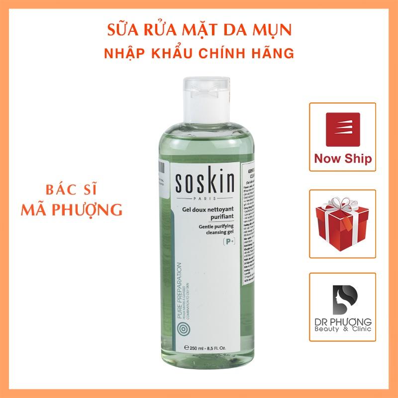 SỮA RỬA MẶT SOSKIN da dầu mụn