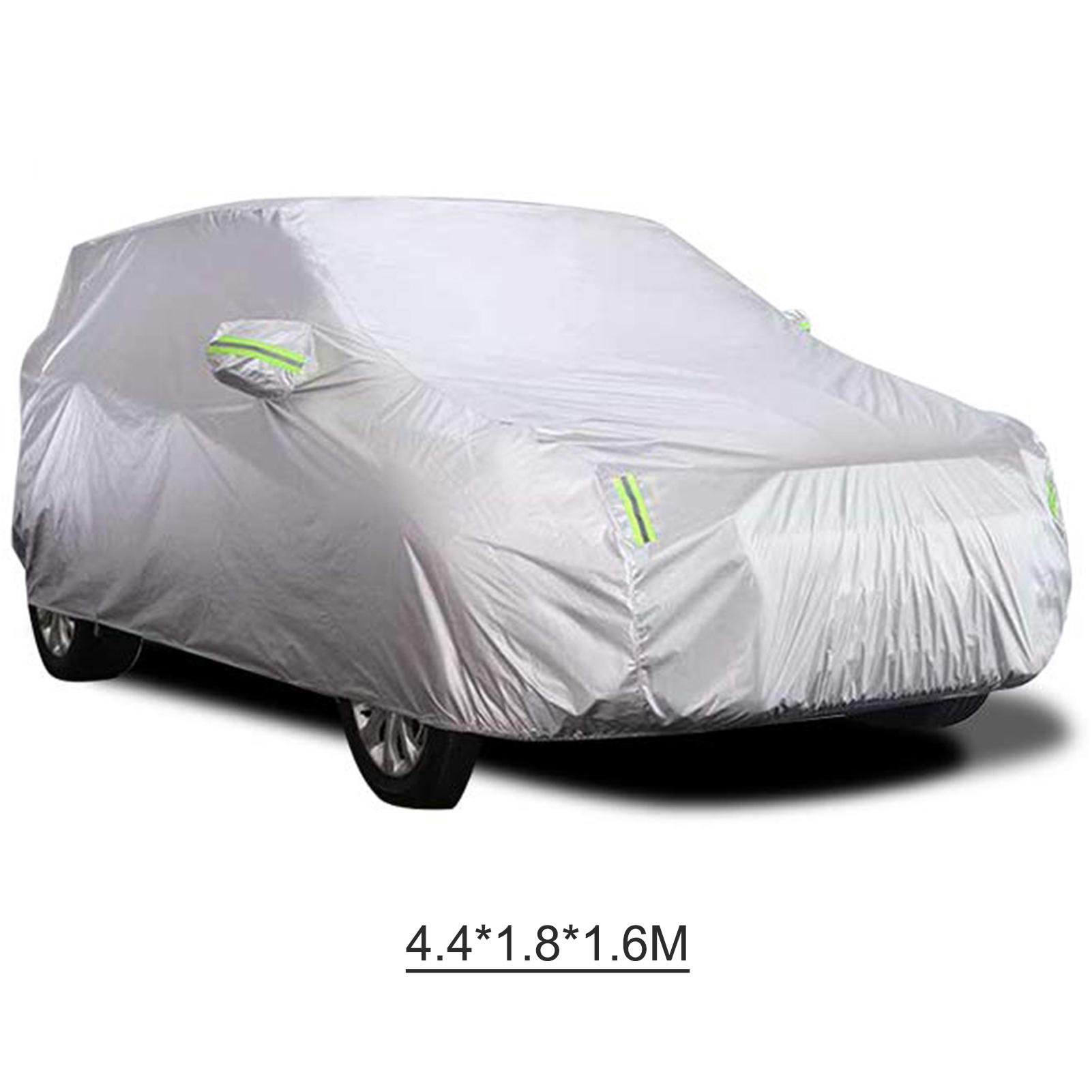 Sedan Car Cover Waterproof All Weather Outdoor Car Cover UV Protection Windproof Full Car Cover Universal
