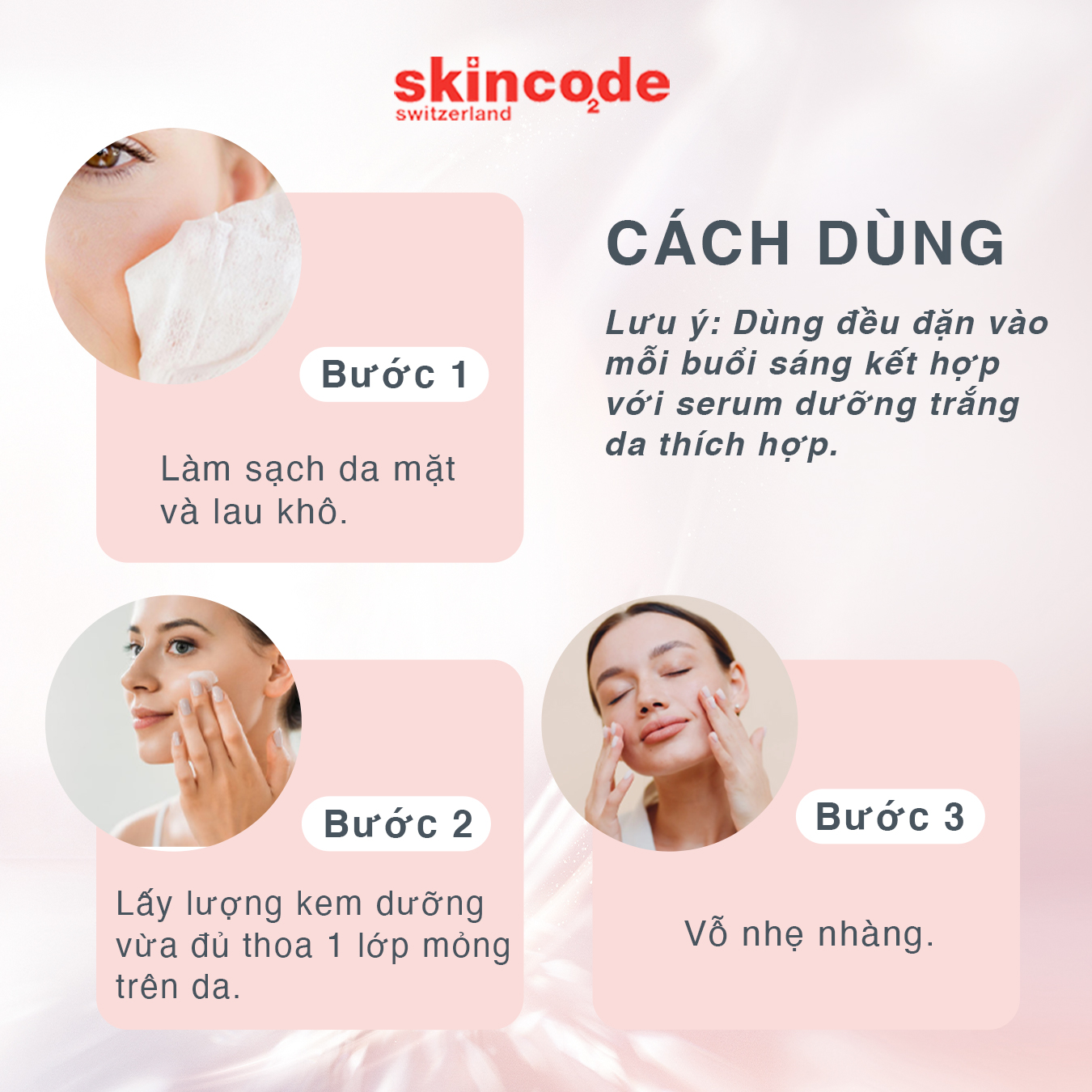 Kem dưỡng trắng chống nắng Skincode Alpine White Brightening Day Cream SPF15 50ml - MS 1600