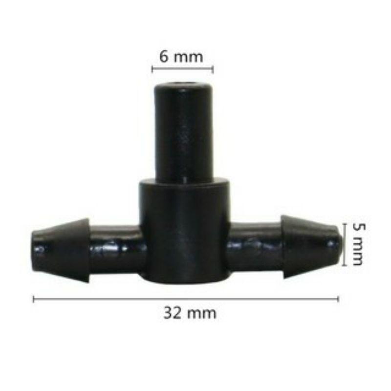 T6 T8 ly phun sương, tưới cây dùng cho ống 6mm và ống 8mm