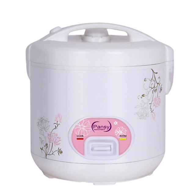 Nồi cơm điện nắp gài 1.2L Pansy - Màu Trắng (hàng nhập khẩu)