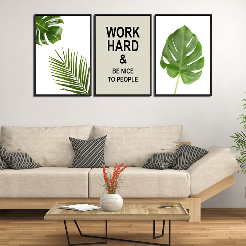 Tranh Treo Tường: Work hard and be nice to people - DC35