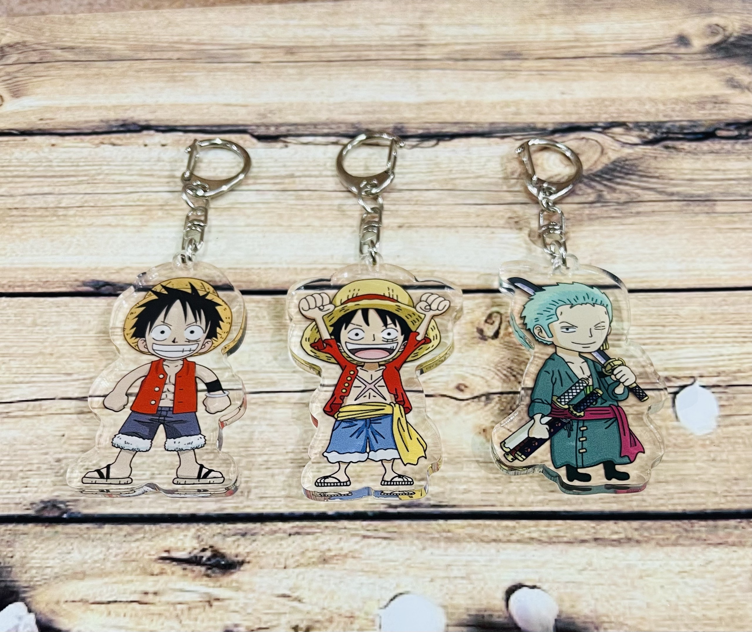 Móc khoá One Piece mica trong nhiều mẫu