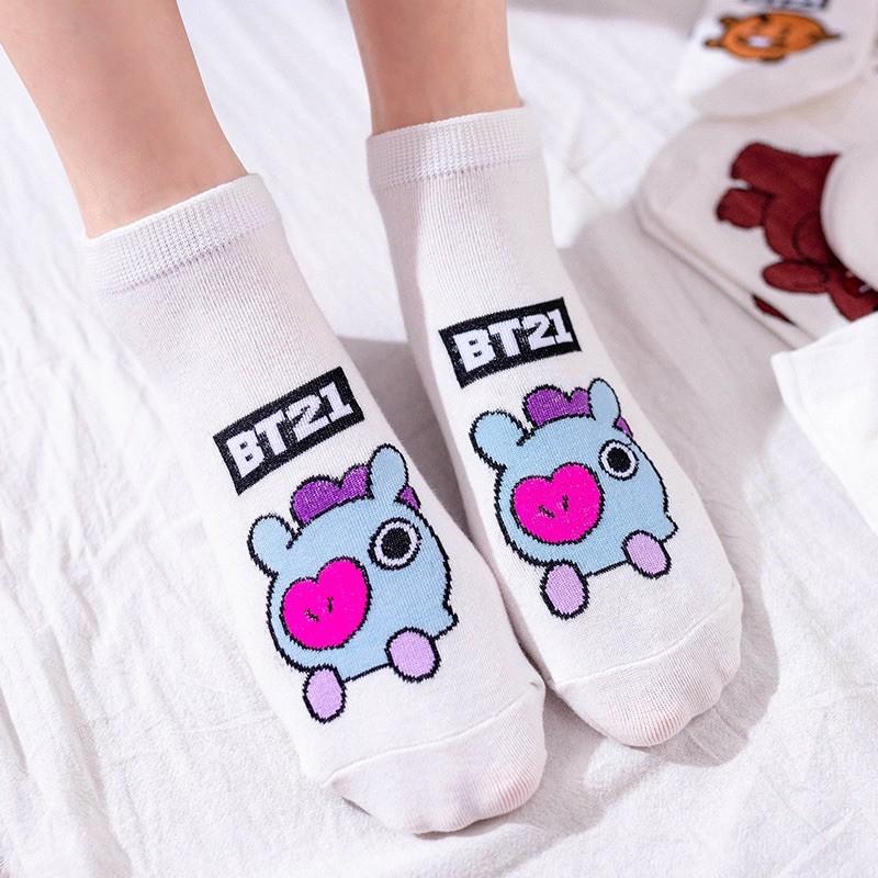 Vớ Tất Ngắn Bts - We’re Bare Bear - Noname Vớ Tất Hoạt Hình Phong Cách Nhật Hàn Ulzzang Dễ Thương Trendy Hottrend Cute