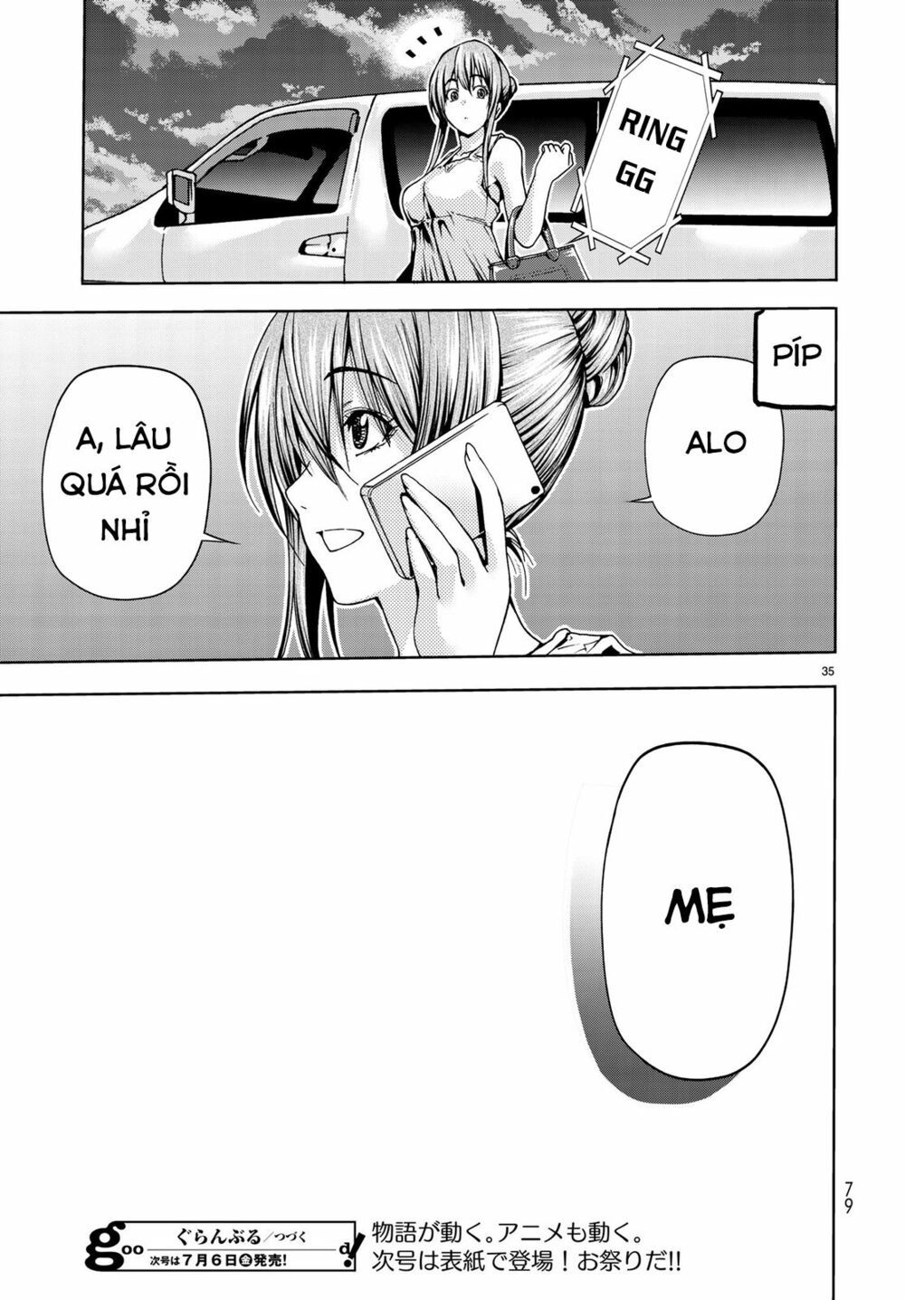 cô gái thích lặn - grand blue chapter 45 35