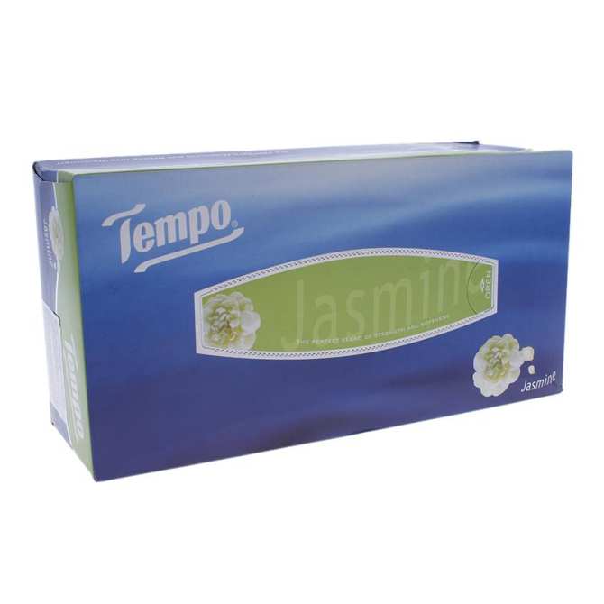 Khăn giấy hộp cao cấp Tempo Jasmine 90 tờ