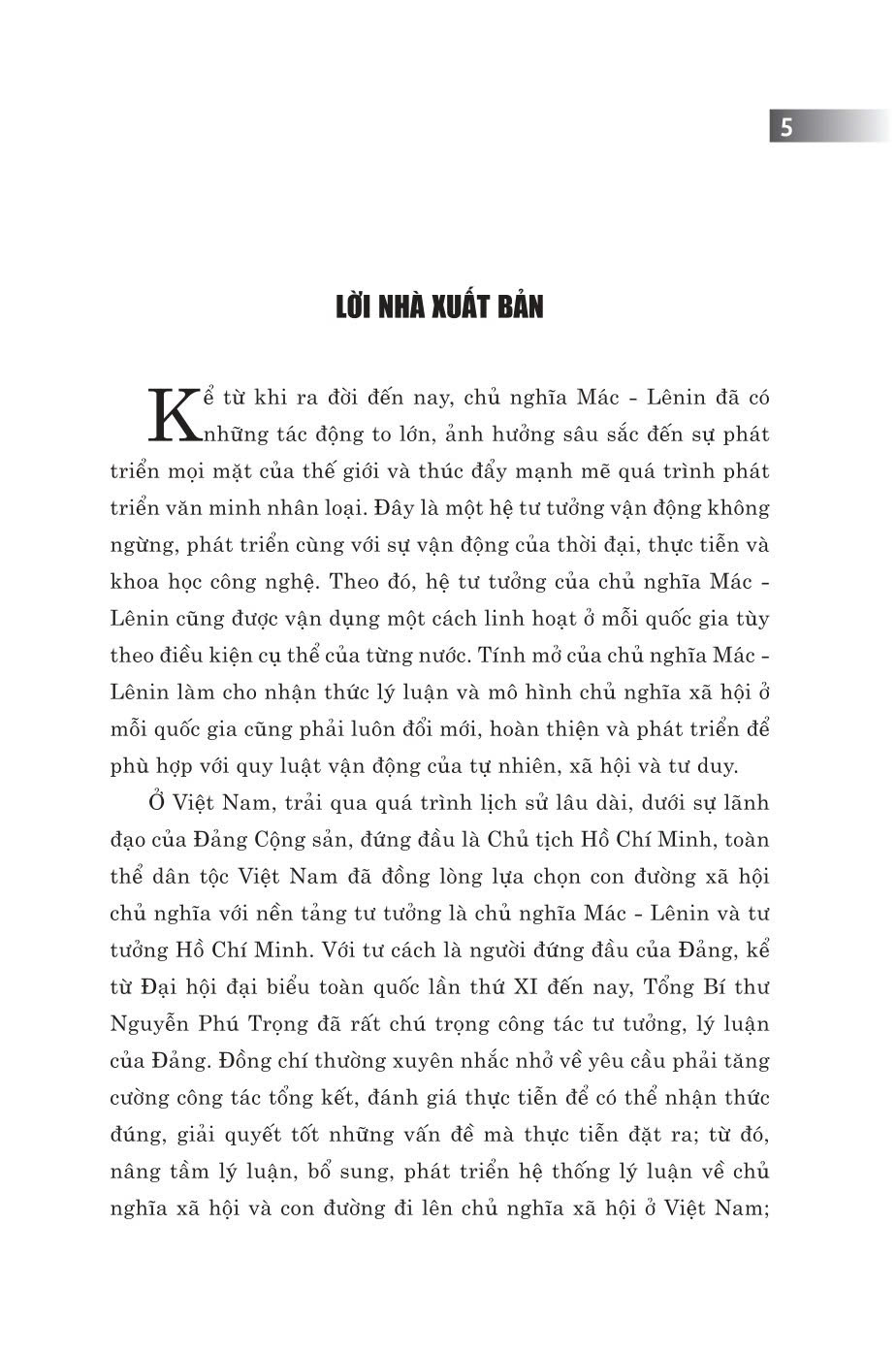 Nhận thức lý luận về chủ nghĩa xã hội và con đường đi lên chủ nghĩa xã hội ở Việt Nam - bản in 2024