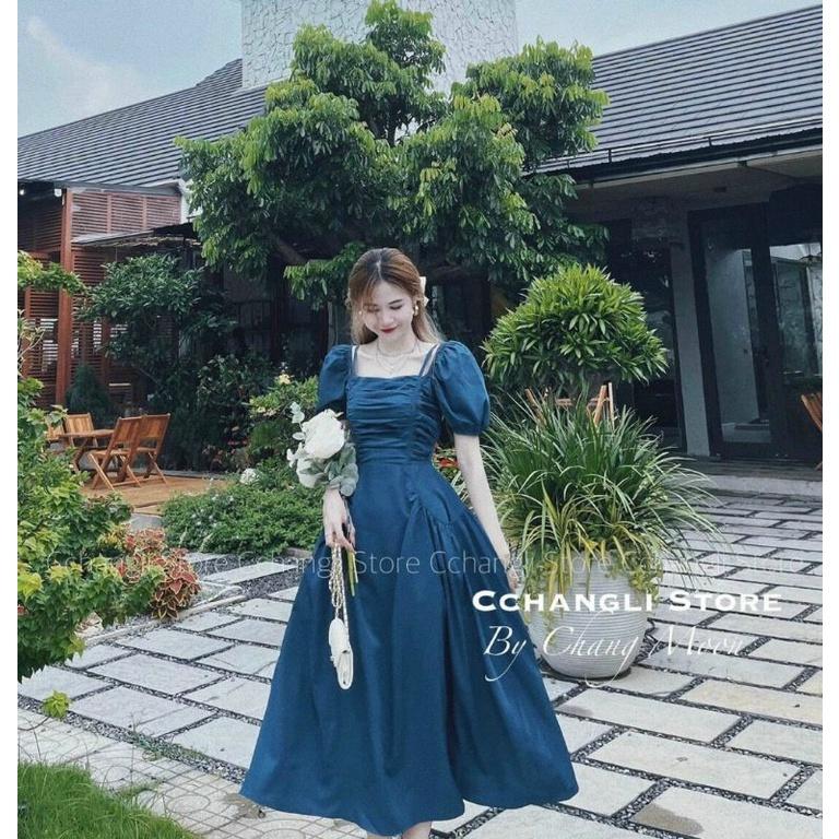 ĐẦM NỮ NHÚN TRƯỚC NGỰC MẶC 2 KIỂU