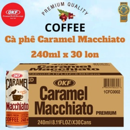 Cà phê Caramel Macchiato 240ml OKF HÀN QUỐC x 6 lon