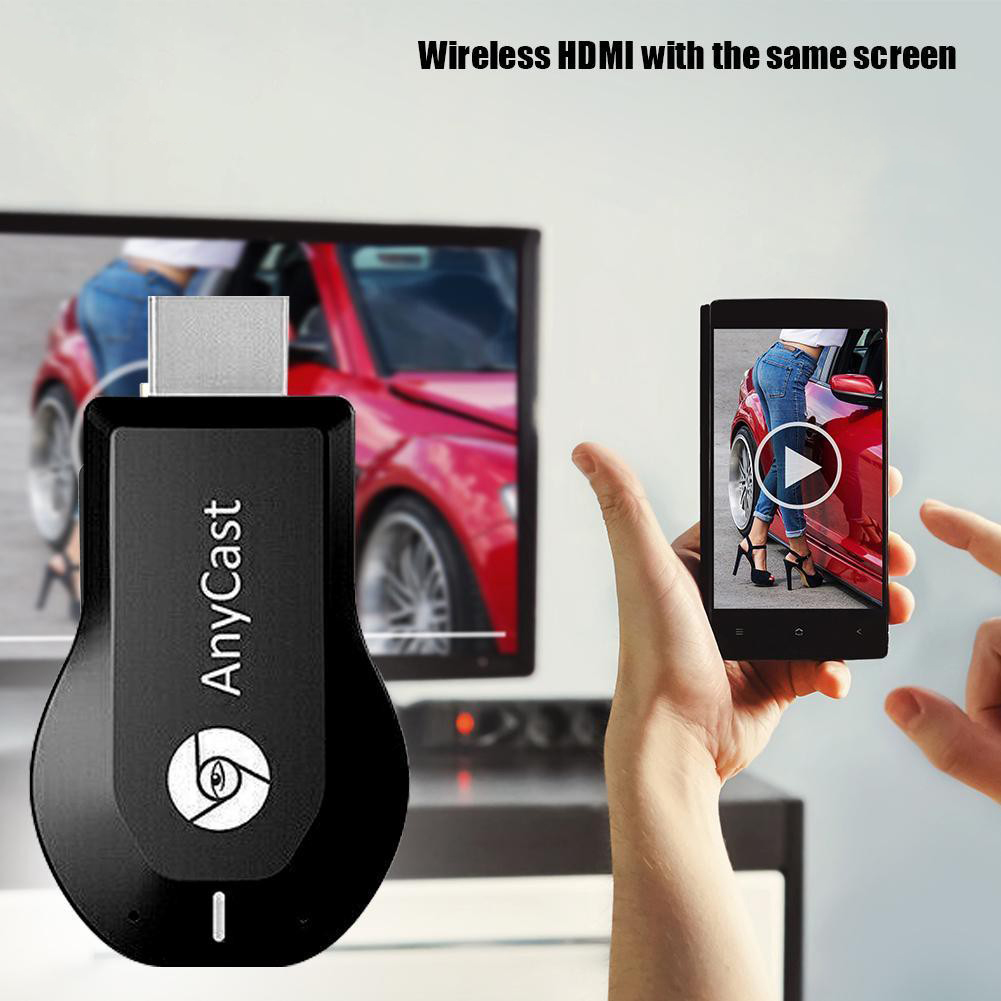 Thiết bị Kết nối điện thoại với tivi, HDMI không dây anycast M6 Plus tốc độ kết nối siêu nhanh, đường truyền ổn định, Hàng chính hãng