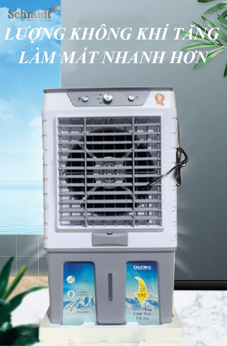 Quạt Điều Hòa Hơi Nước Schmidt HA-8600 Dung Tích 80L Máy Làm Mát Không Khí Nhanh Chóng, Động Cơ Đồng Bền Bỉ Và An Toàn Khi Sử Dụng – Hàng Chính Hãng