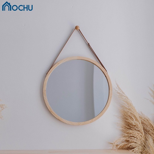 Gương Tròn Treo Tường Khung Gỗ OCHU - Mirror Circle 60