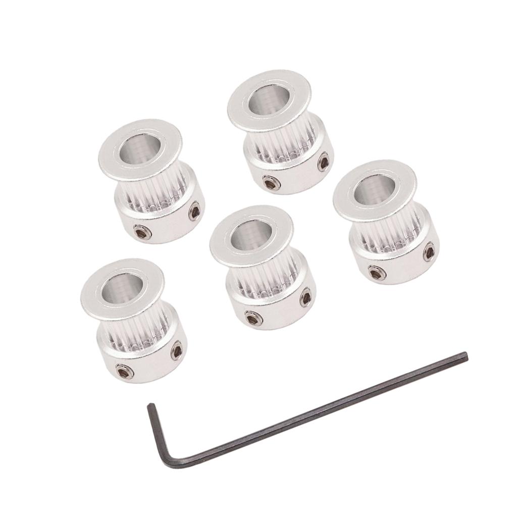 5 Cái GT2 16 Răng 5mm Vành đai Thời Gian Khoan Ròng Rọc Với Cờ Lê Cho Máy In 3D