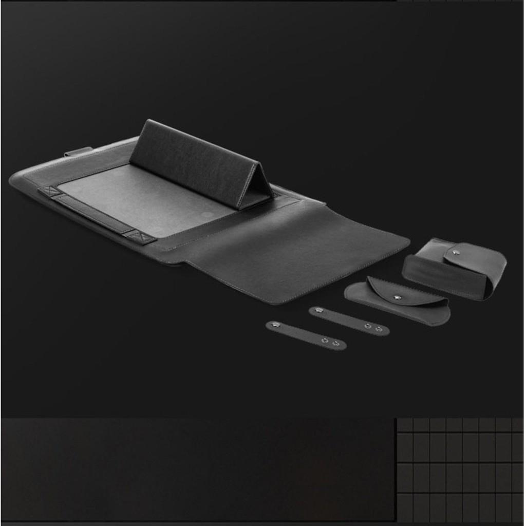 Bao da cho Laptop thế hệ mới tích hợp giá đỡ và tấm lót chuột đa năng Sleeve
