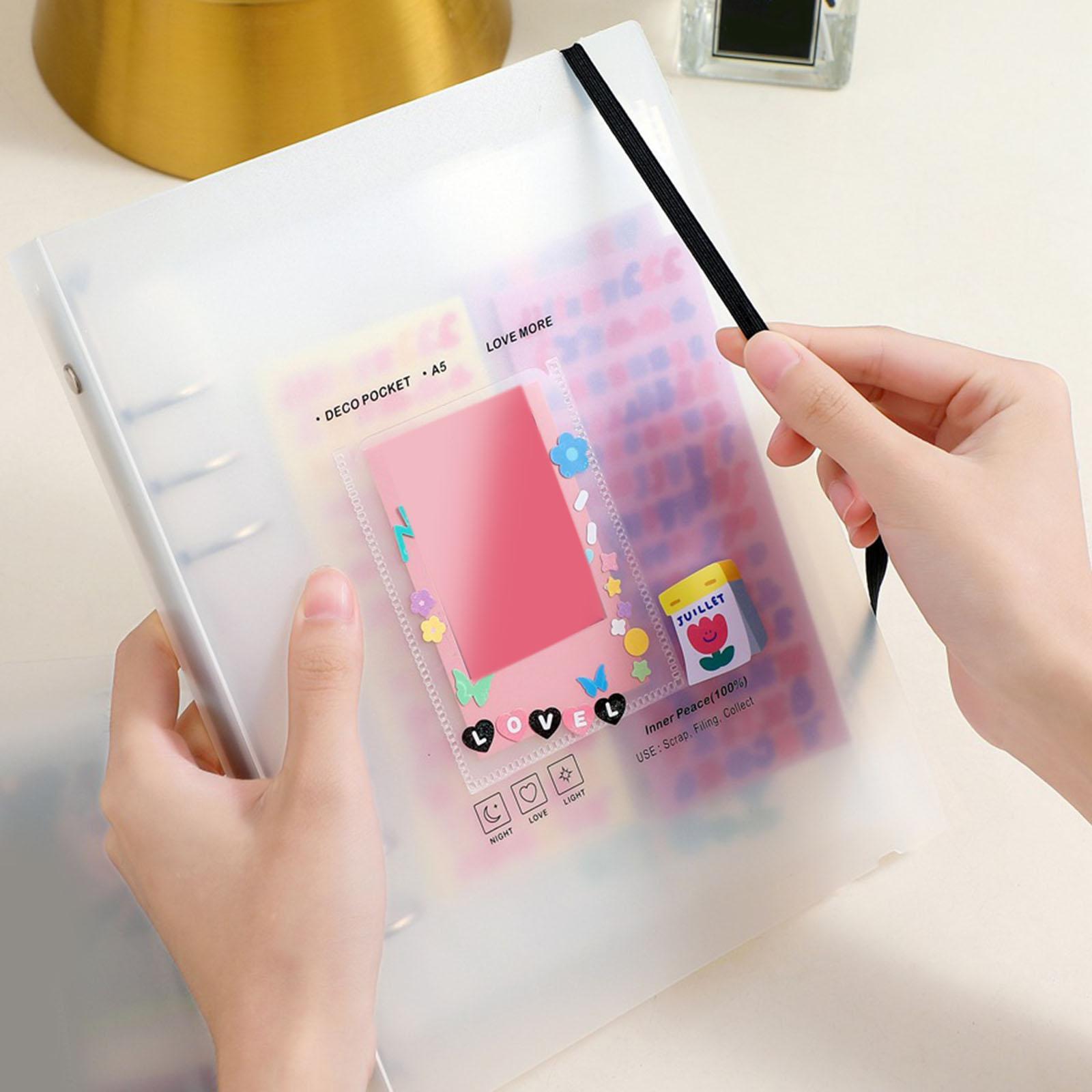 Photocard Holder Book 3 Inch Mini Photo Album Photocard Album Collect Book Photocard Binder Decorative Stickers Photo Card Holders