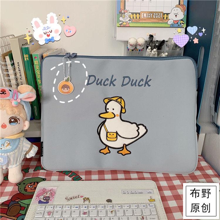 Vịt Dễ Thương Ốp Lưng Máy Tính Bảng Dành Cho Ipad Pro 11 12.9 Lớp Lót Túi Chống Sốc Bảo Vệ Laptop 13 Inch Xách Tay Máy Tính Lưu Trữ túi