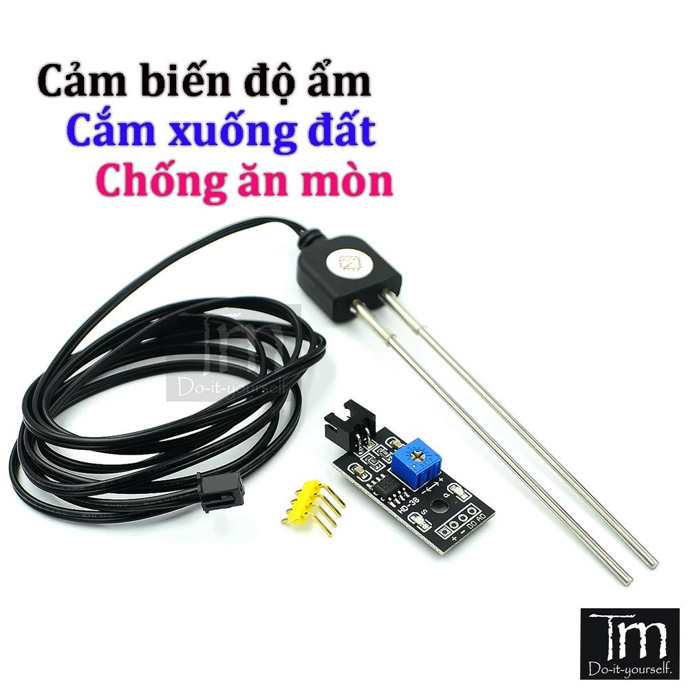 Cảm Biến Độ Ẩm Đất Đầu Dò Chống Ăn Mòn