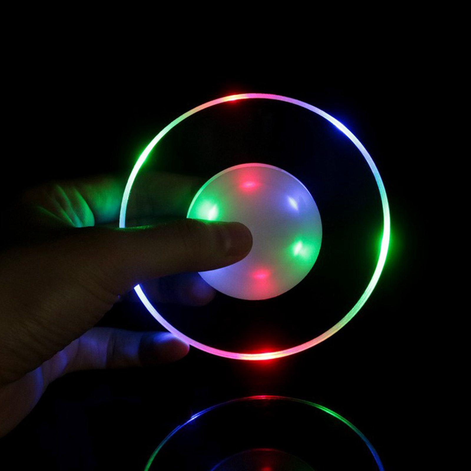 LED Cup Coaster Pad Holder Atmosphere Light Lamps Party Bar Decor