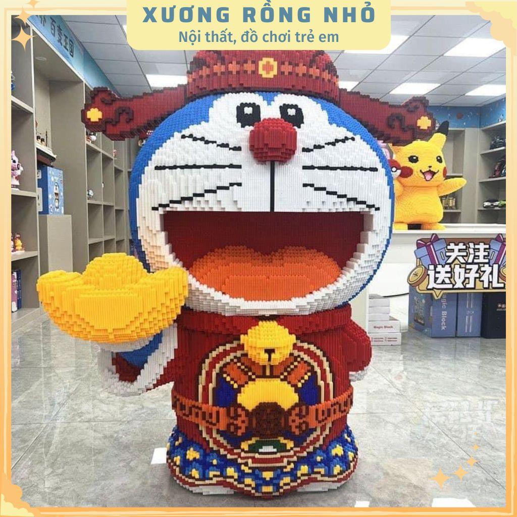 Mô hình doramon thần tài size 91cm, mô hình mom thần tài size lớn tặng kèm búa