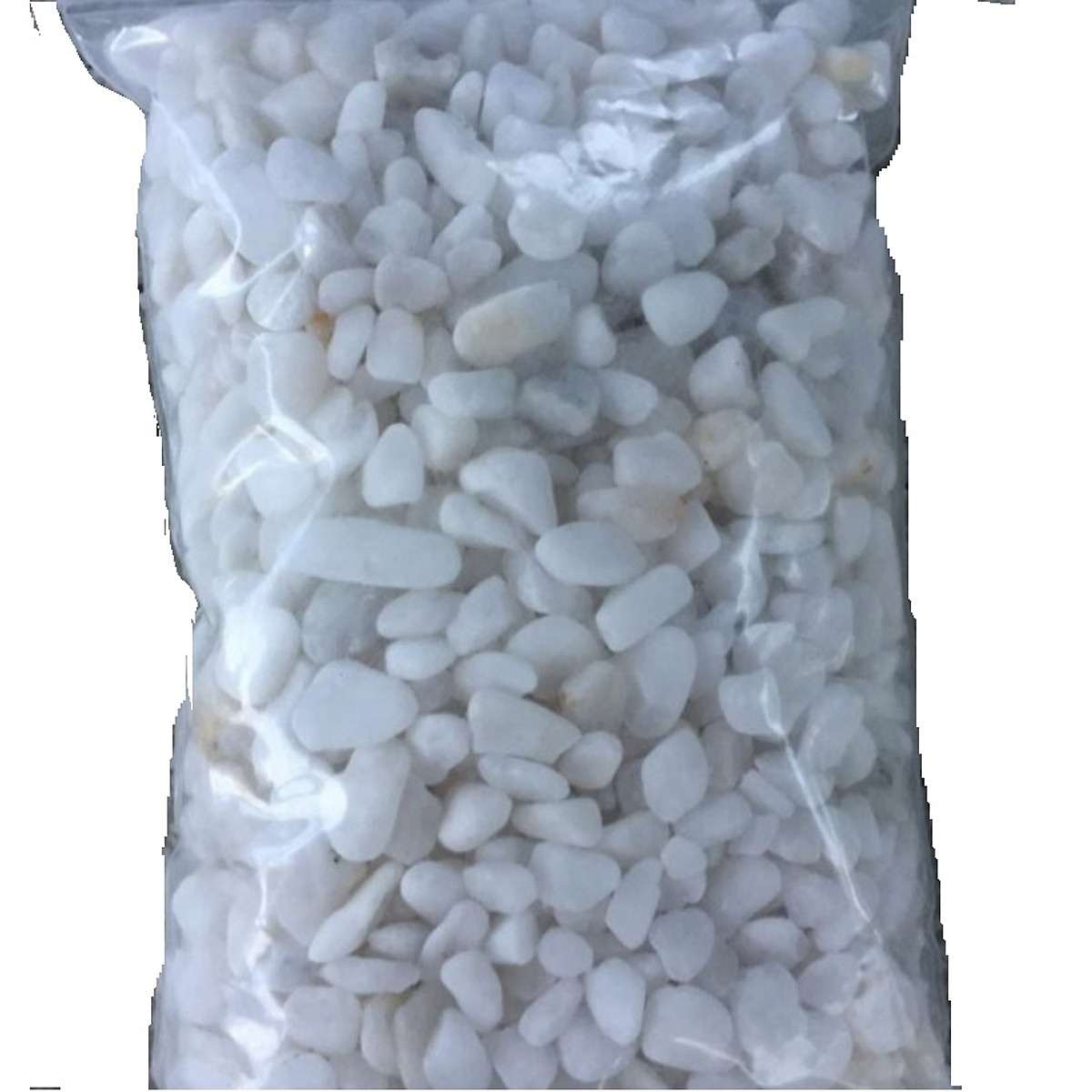 Sỏi trắng trải nền hồ cá cảnh, trang trí chậu cây , tiểu cảnh bịch 1kg