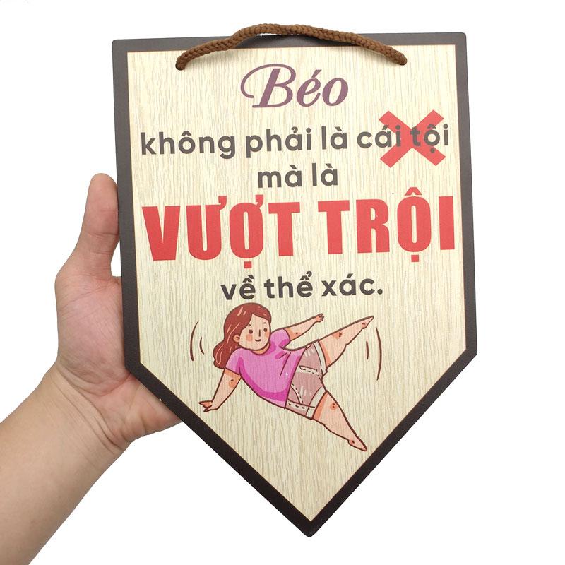 Tranh Gỗ Decor Trang Trí - Ngọc Phương NP002 - Béo Không Phải Cái Tội