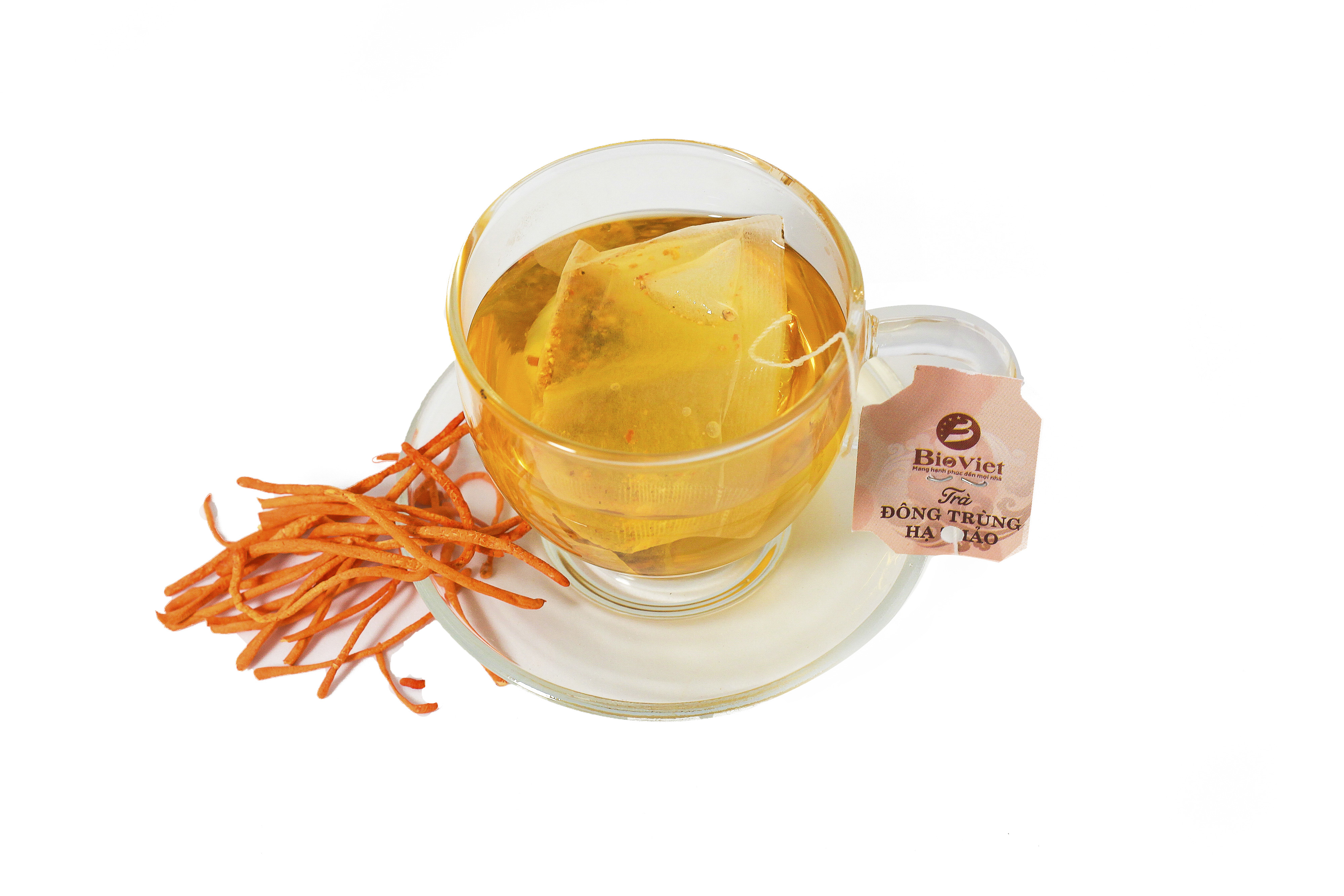 Trà Đông trùng hạ thảo BIOVIET [CHÍNH HÃNG] giúp thư giãn, xả stress, tăng cường sức khỏe