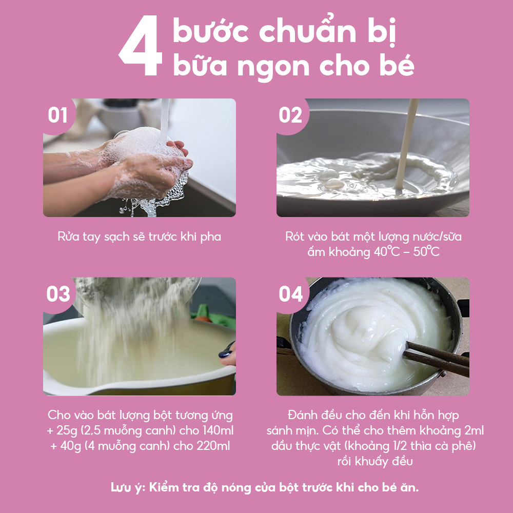 Bột Ăn Dặm Humababy Vị Trứng Bí Đỏ - Bó Xôi - Hộp 10 Gói x 25g