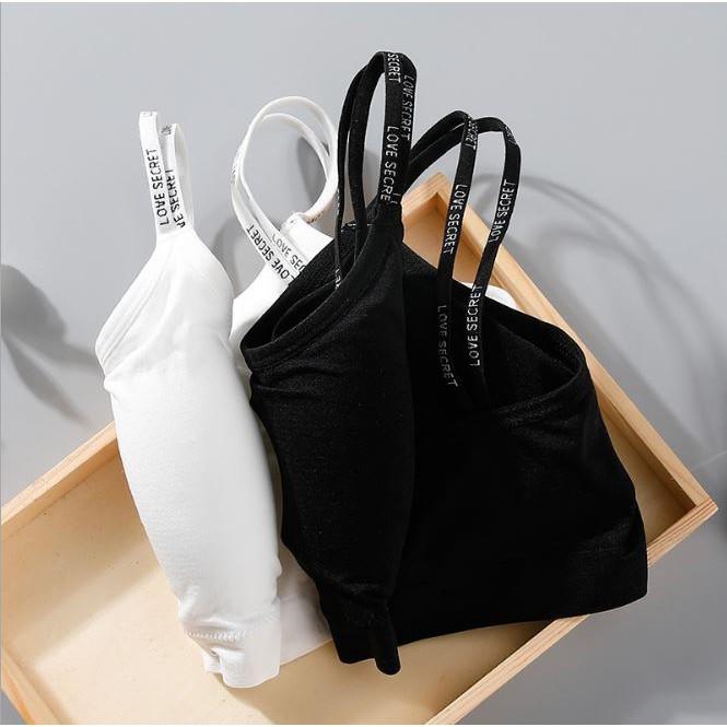 Áo bra ren nữ len tăm thể thao nâng ngực - Áo bralette cotton mềm không mgút gọn mỏng cài sau Y23