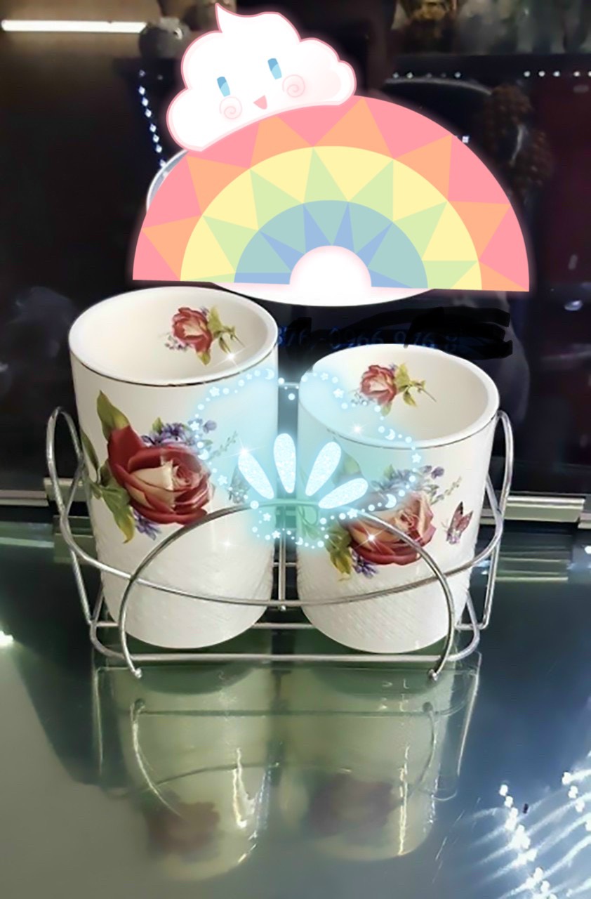 ỐNG CẮM ĐŨA BẰNG SỨ - VD63