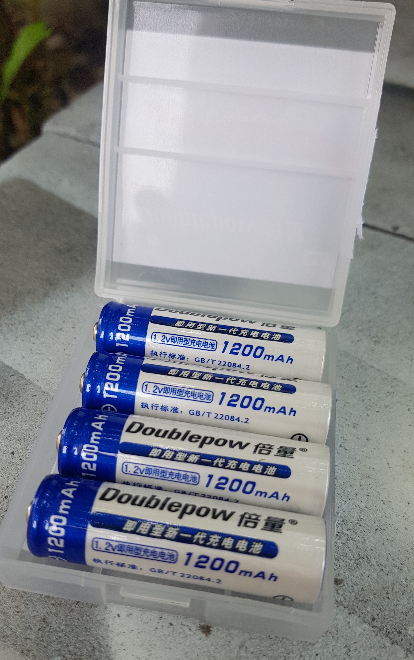 Bộ 4 Viên Pin Tiểu Sạc AA Cao Cấp 1200mAh Doublepow - Hàng nhập khẩu