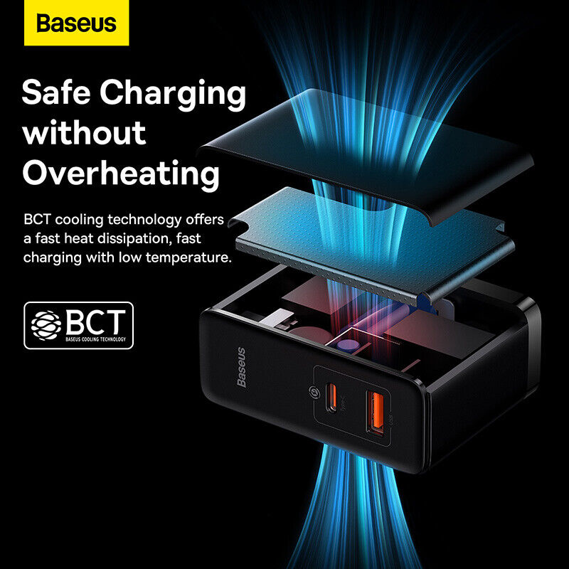 Củ Sạc Nhanh Công Suất Cao Baseus GaN5 Pro Fast Charger C+U 100W