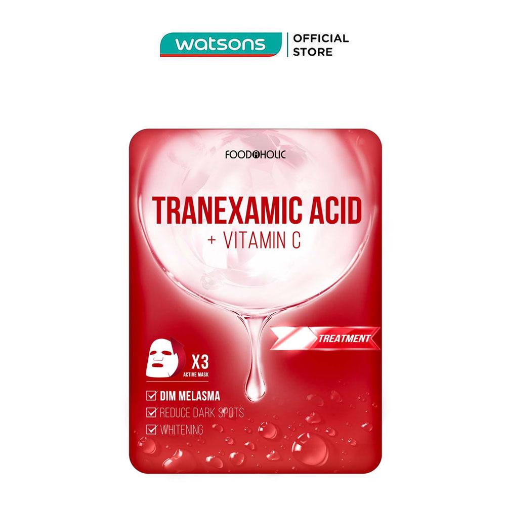 Mặt Nạ Foodaholic Tranexamic Acid Mờ Thâm Đỏ, Sạm Nám Tranexamic Acid Ample Mask 23ml